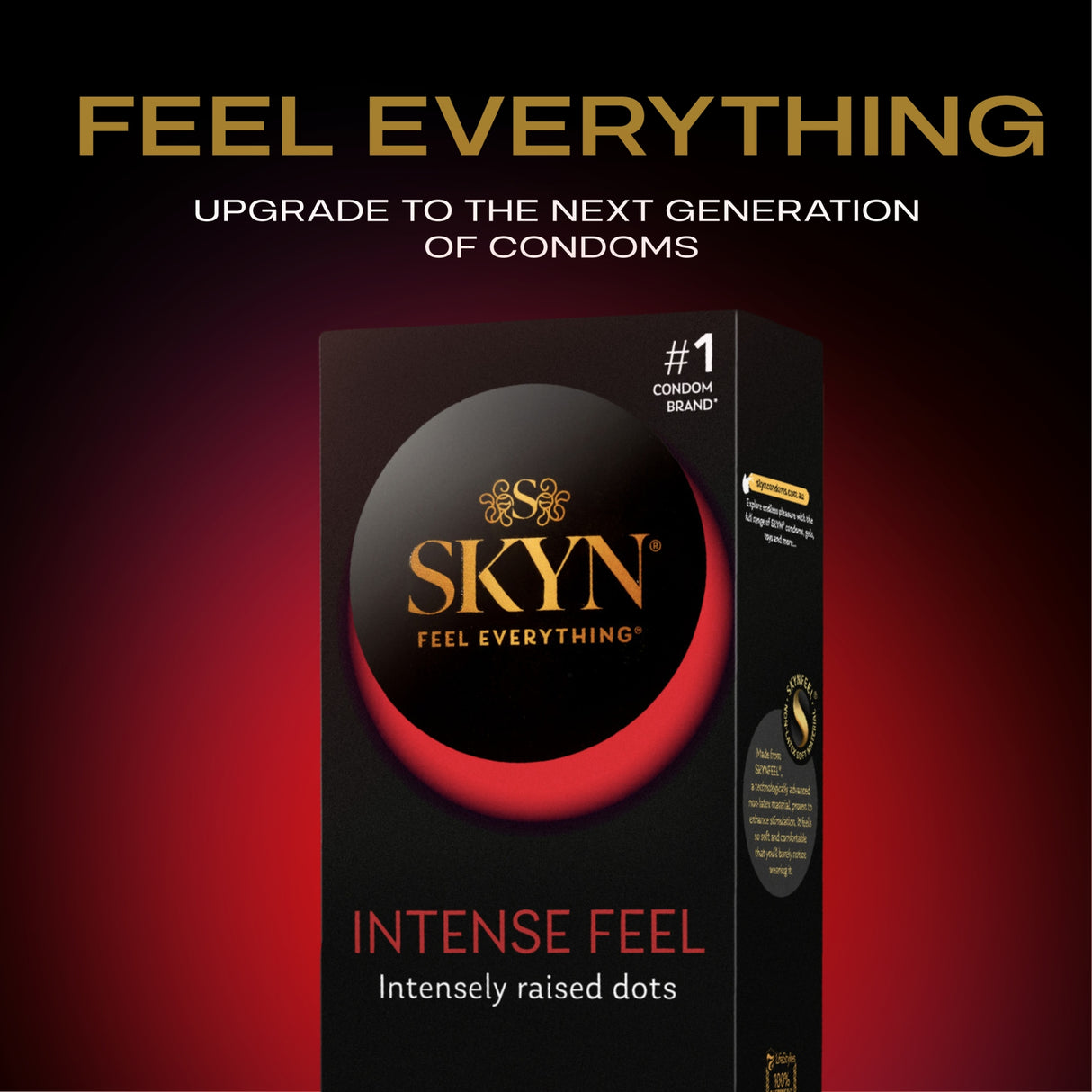 Skyn Intense Feel Soft Non-Latex Condoms 10 Pack
