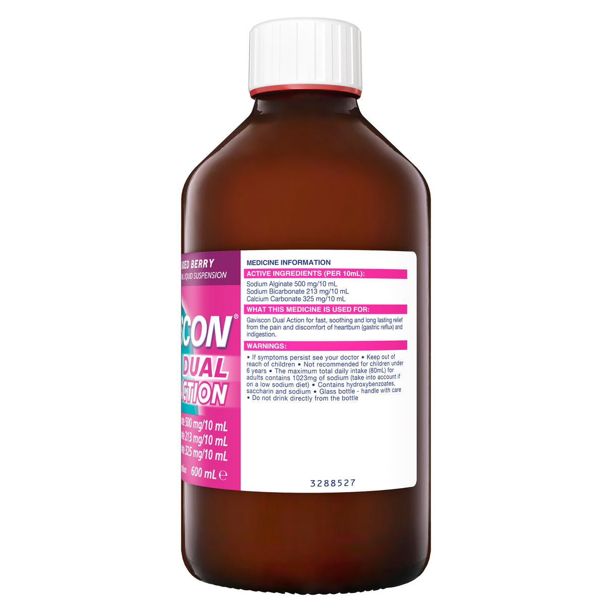 Gaviscon Dual Action Mixed Berry Liquid 600ml