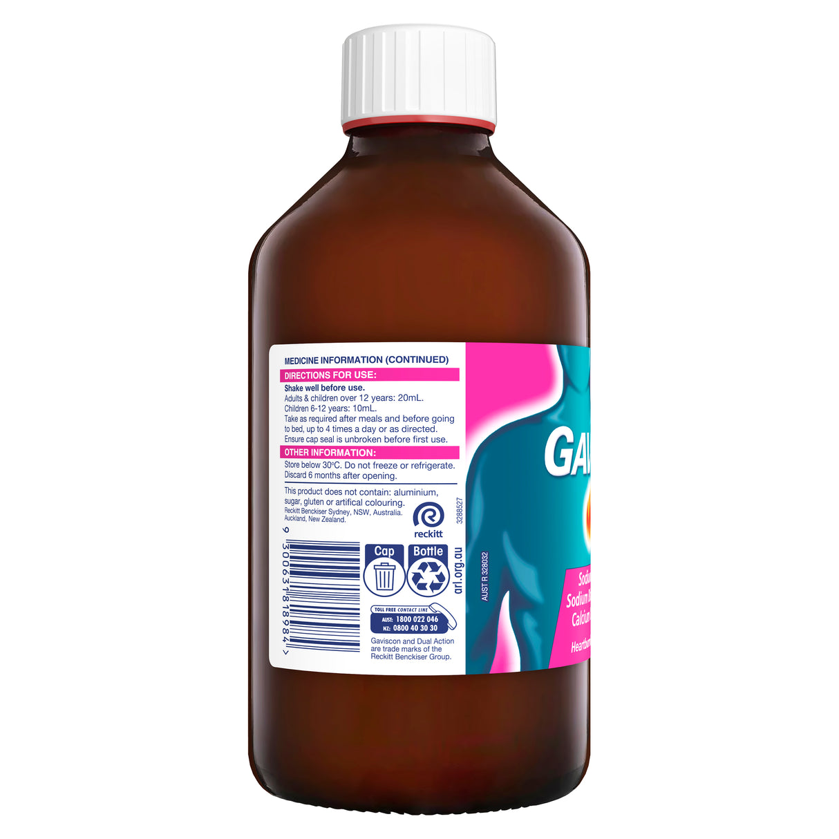 Gaviscon Dual Action Mixed Berry Liquid 600ml