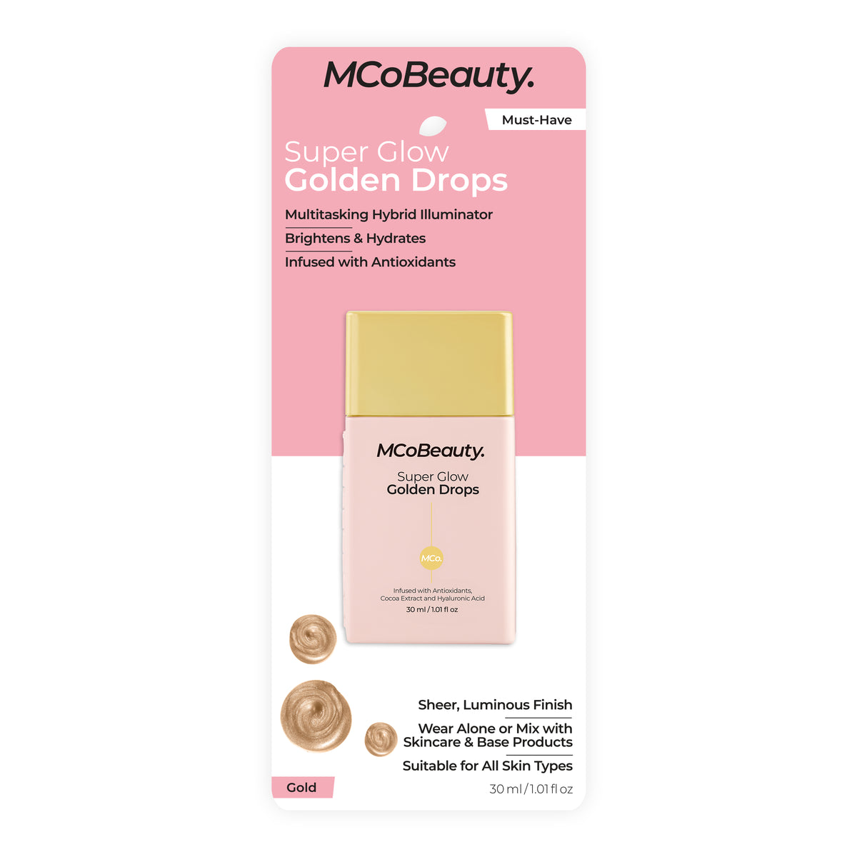 MCoBeauty Super Glow Golden Drops - Gold