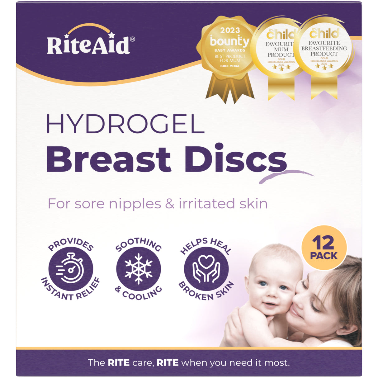 Rite Aid Hydrogel Breast Discs 12 Pack