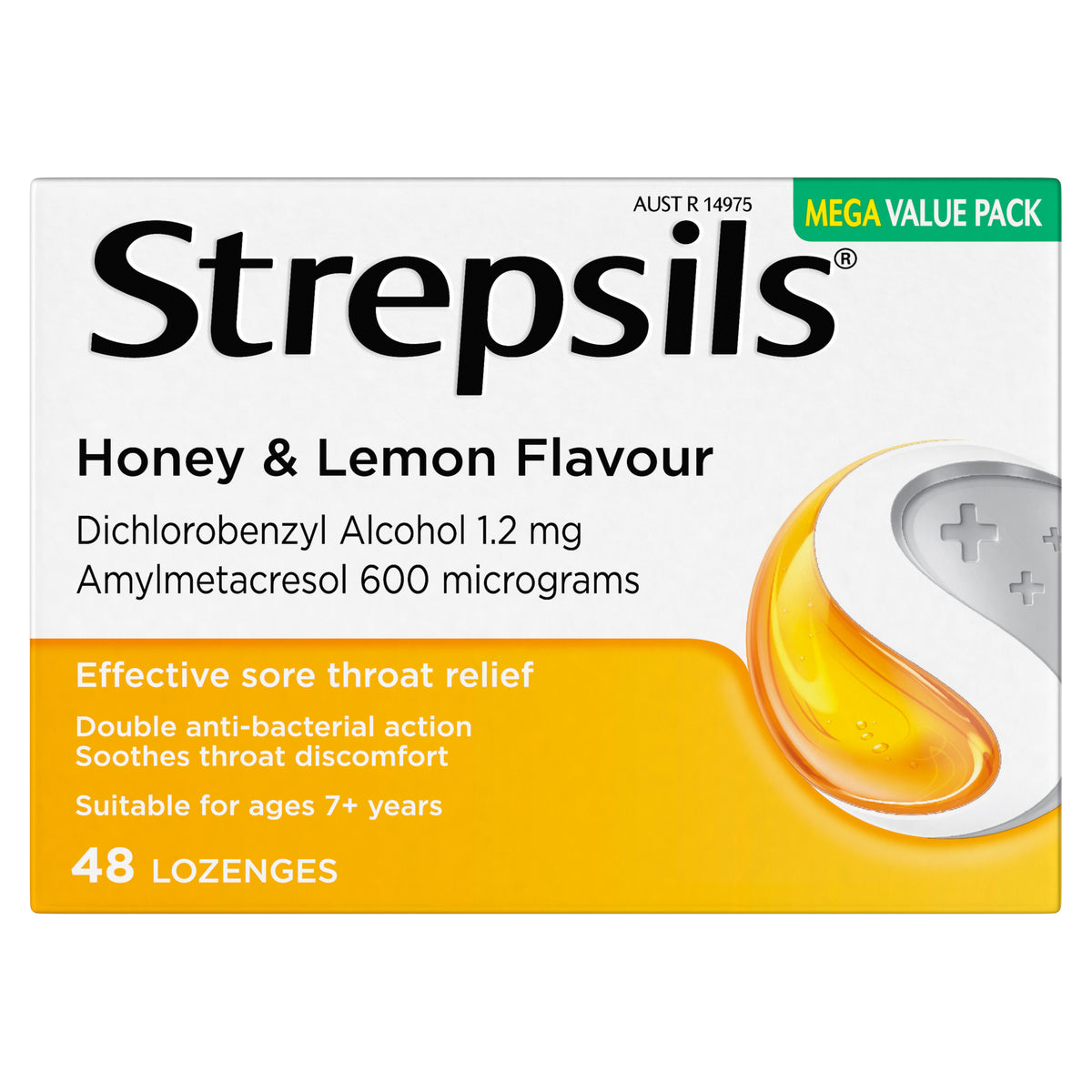 Strepsils Honey & Lemon 48 Lozenges