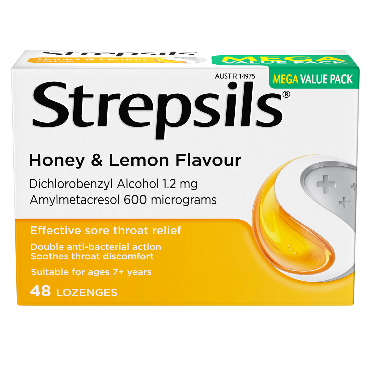 Strepsils Honey & Lemon 48 Lozenges