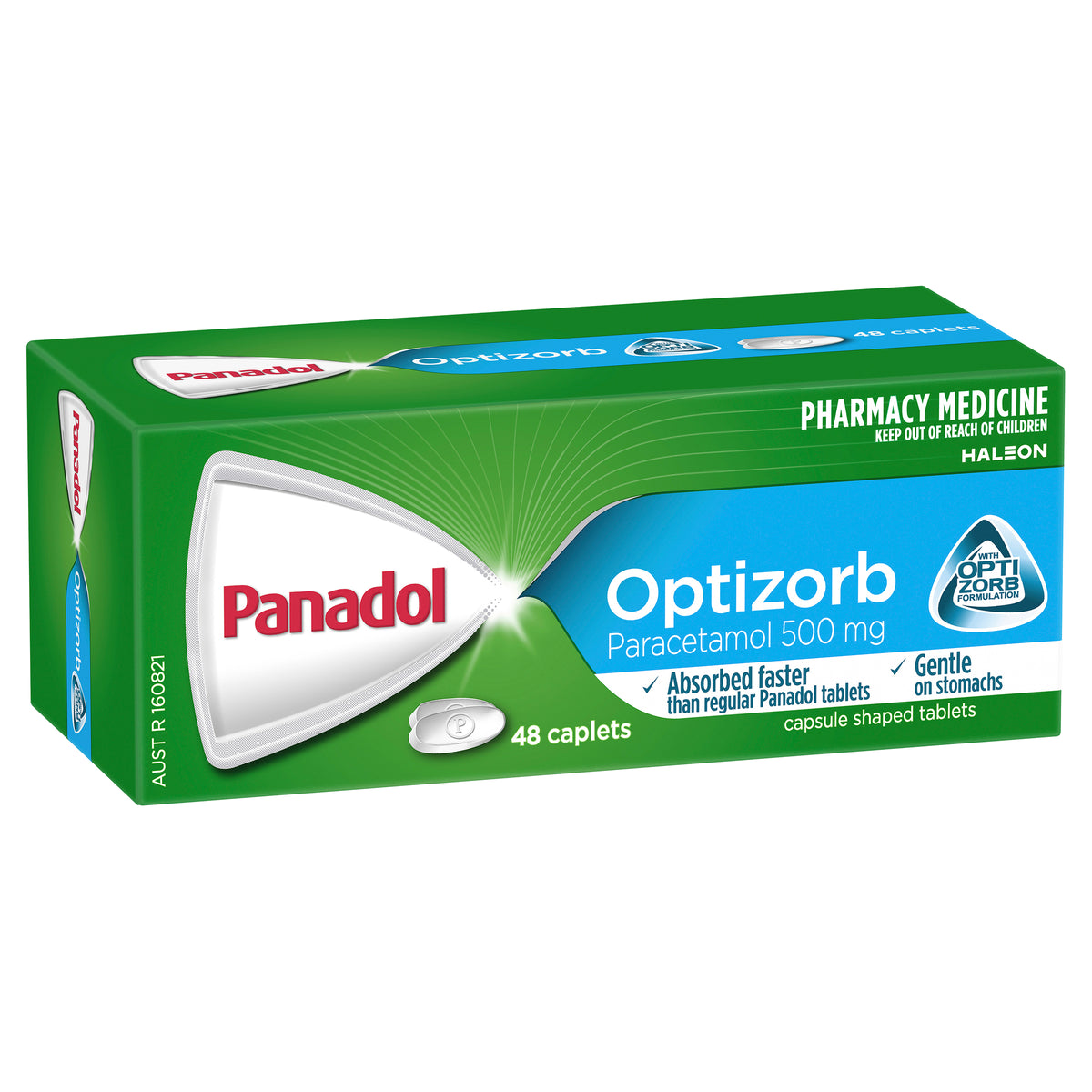 Panadol with Optizorb for Pain Relief, Paracetamol - 500mg 48 Caplets