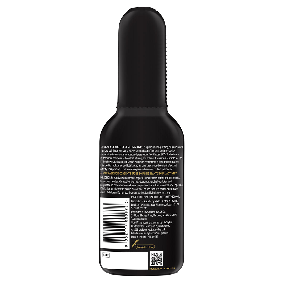 SKYN Maximum Performance Lubricant 80 mL