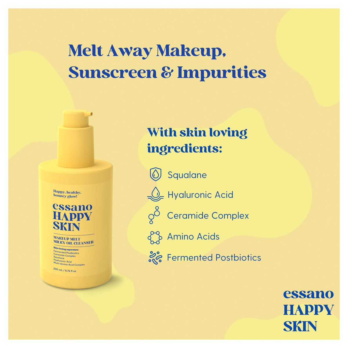 ESSANO Happy Skin Melt Milky Oil Cleanser 200ml