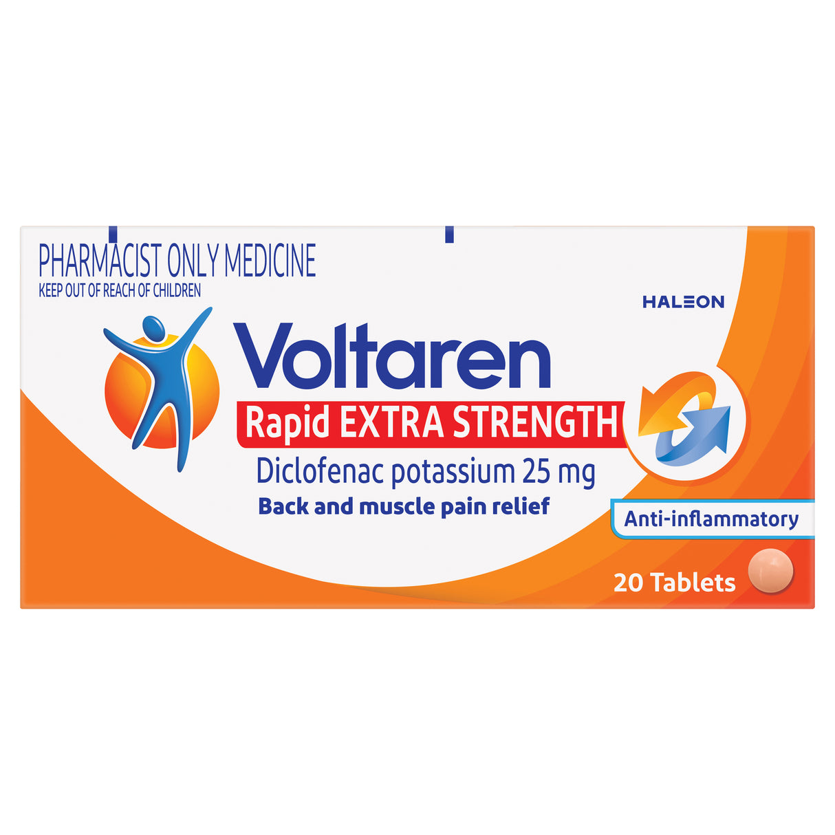 Voltaren Rapid 25 Tablets 20 Tablets