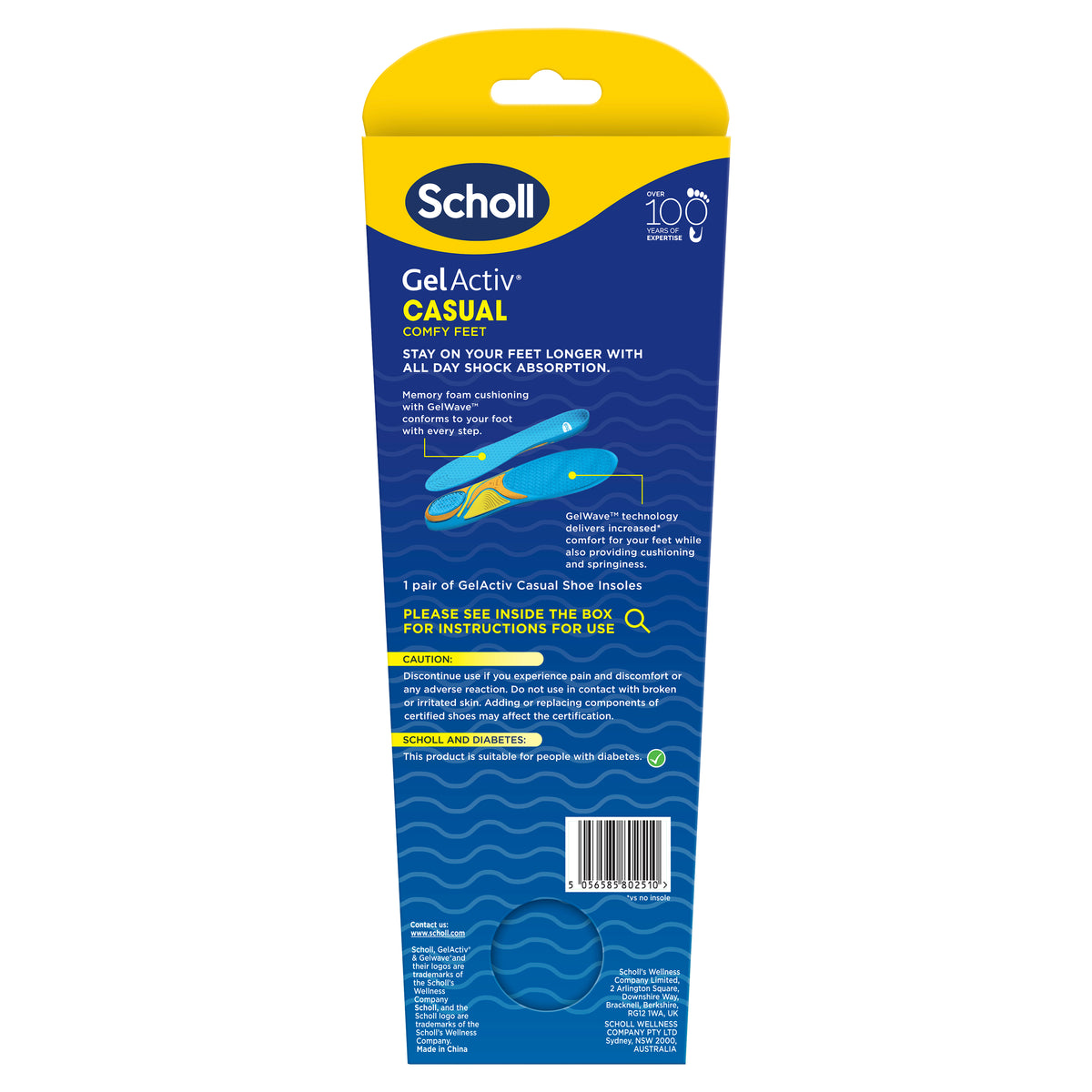 SCHOLL Gel Activ Insole Casual L