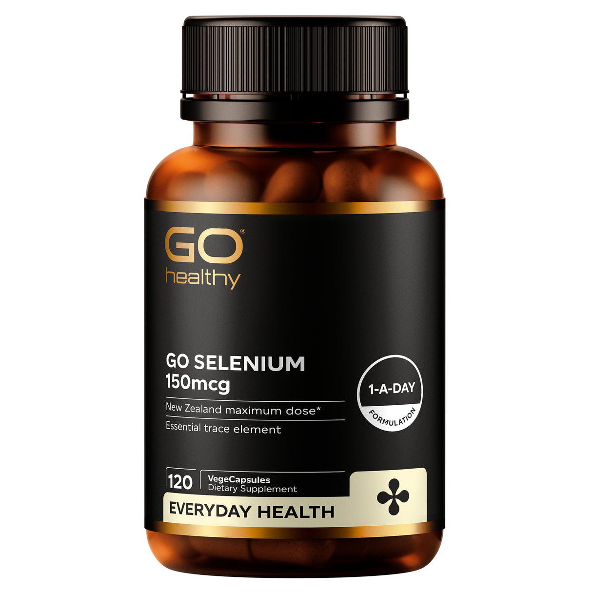 GO Healthy GO Selenium Supplement 150mcg 120 VCaps