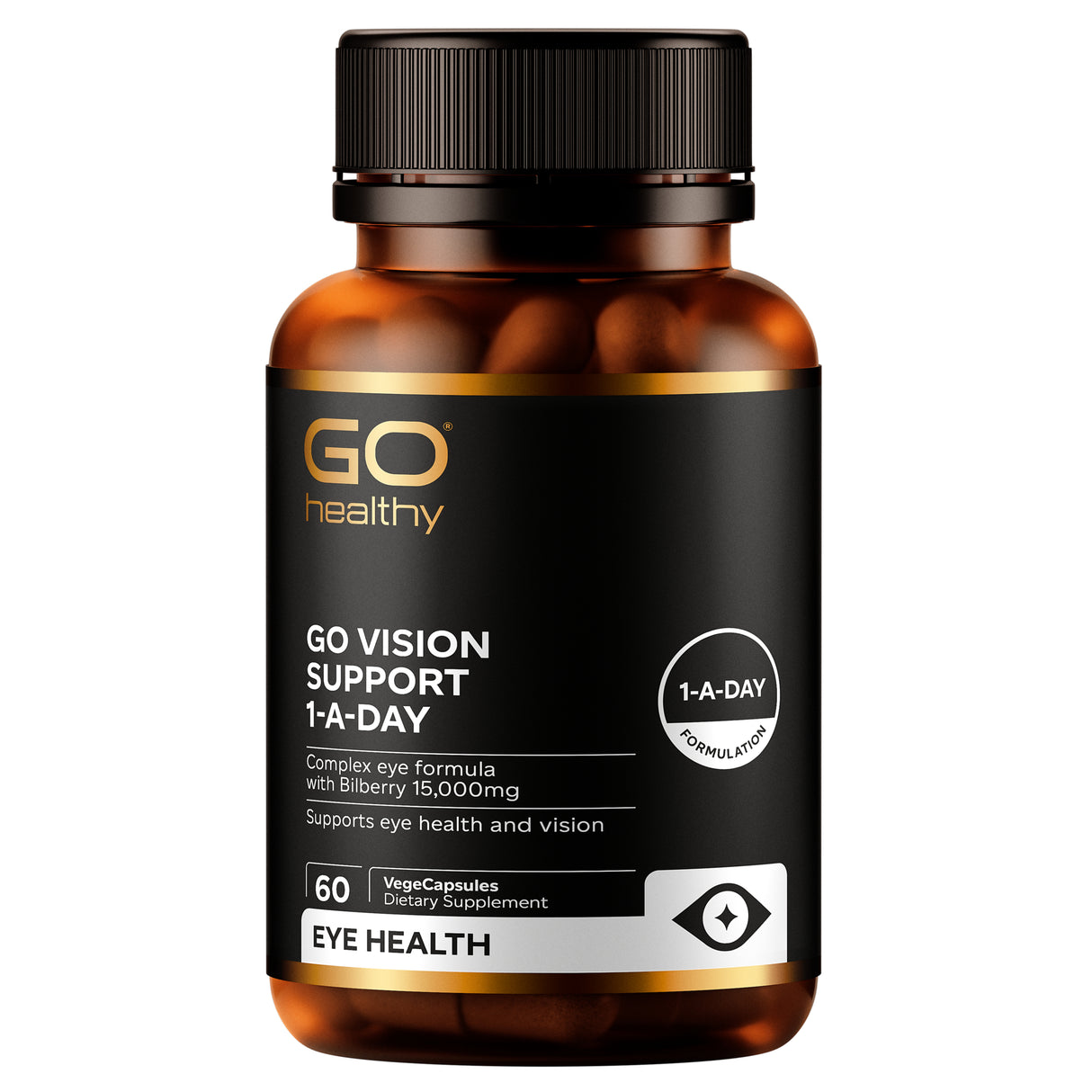 GO Healthy GO Vision Protect Eye Health Supplement 1-A-Day 60 VCaps