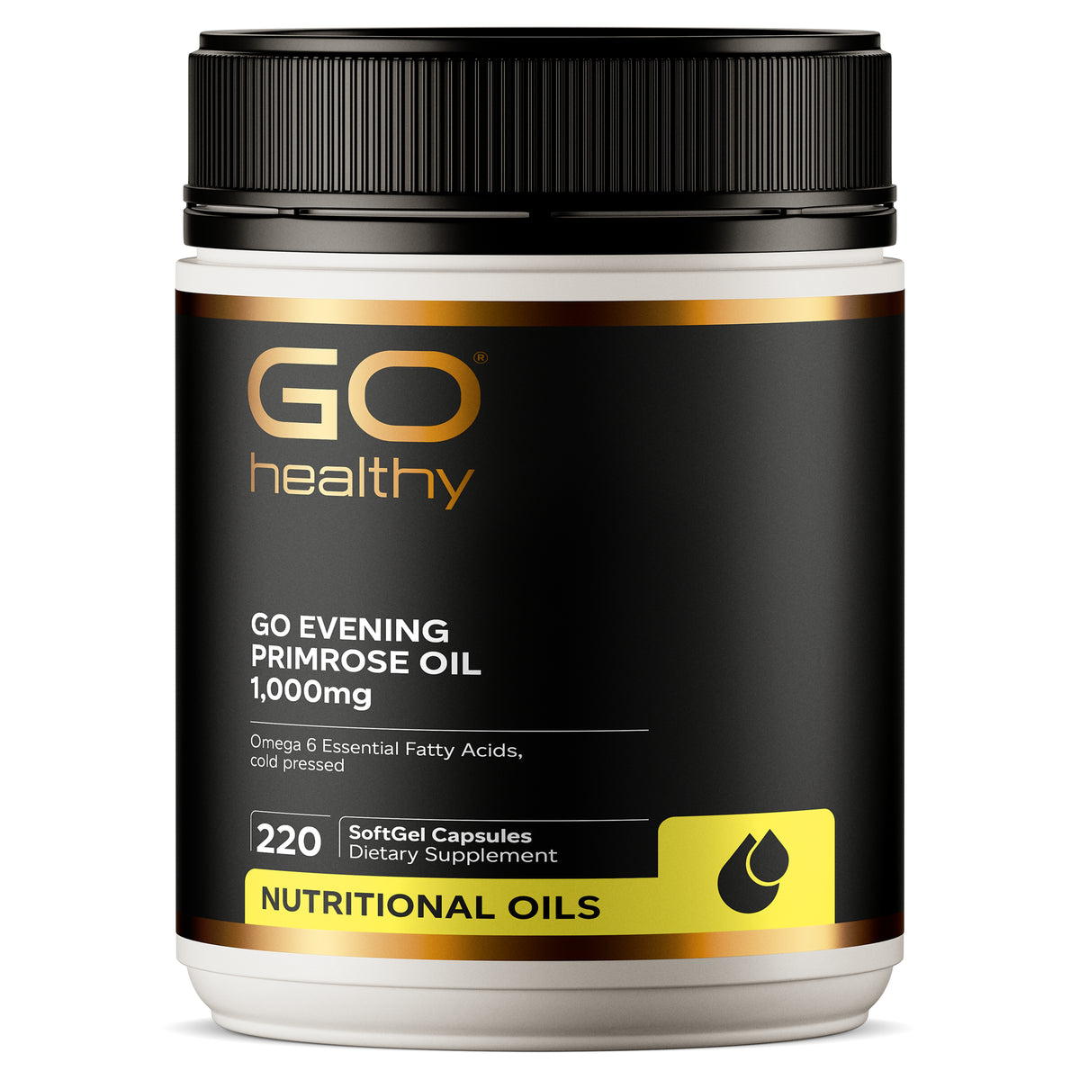 GO Healthy GO Evening Primrose Oil Supplement 1,000mg 220 Caps