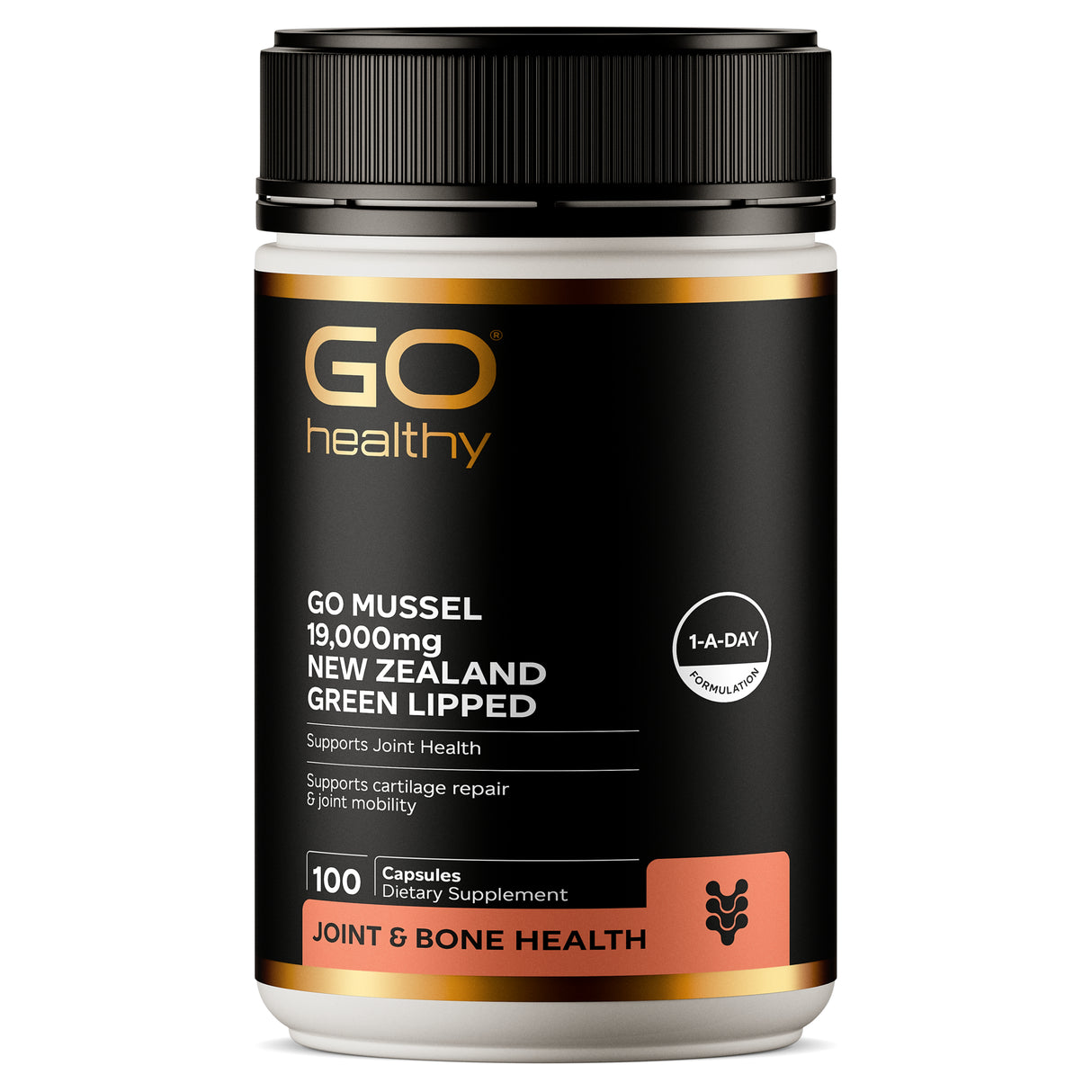 GO Healthy GO Mussel Green Lipped Muscle Supplement 19,000mg 100 Caps