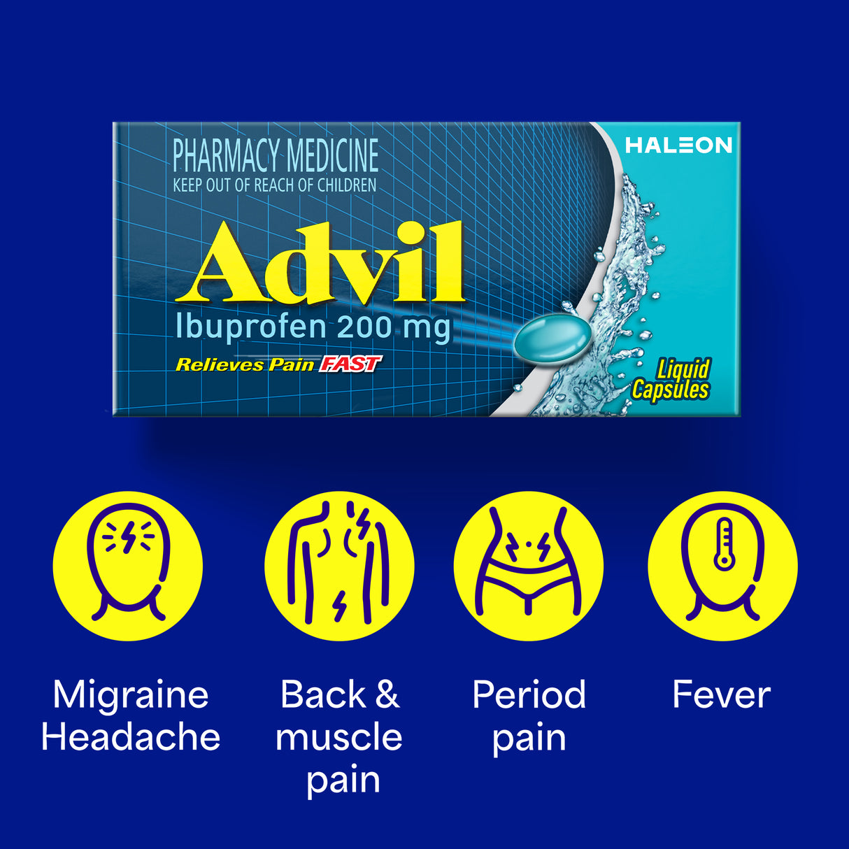 Advil Fast Acting Liquid IbuprofenCap 90s Limit 1 per trans