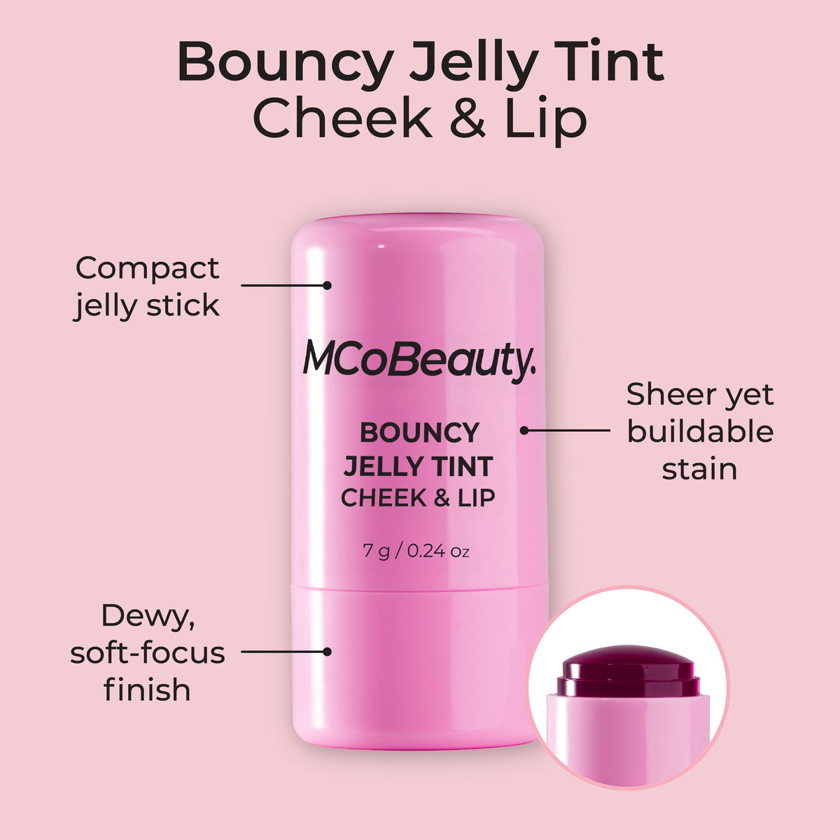 MCo MCH699 BJ Stain Chk&Lip Pink Pop