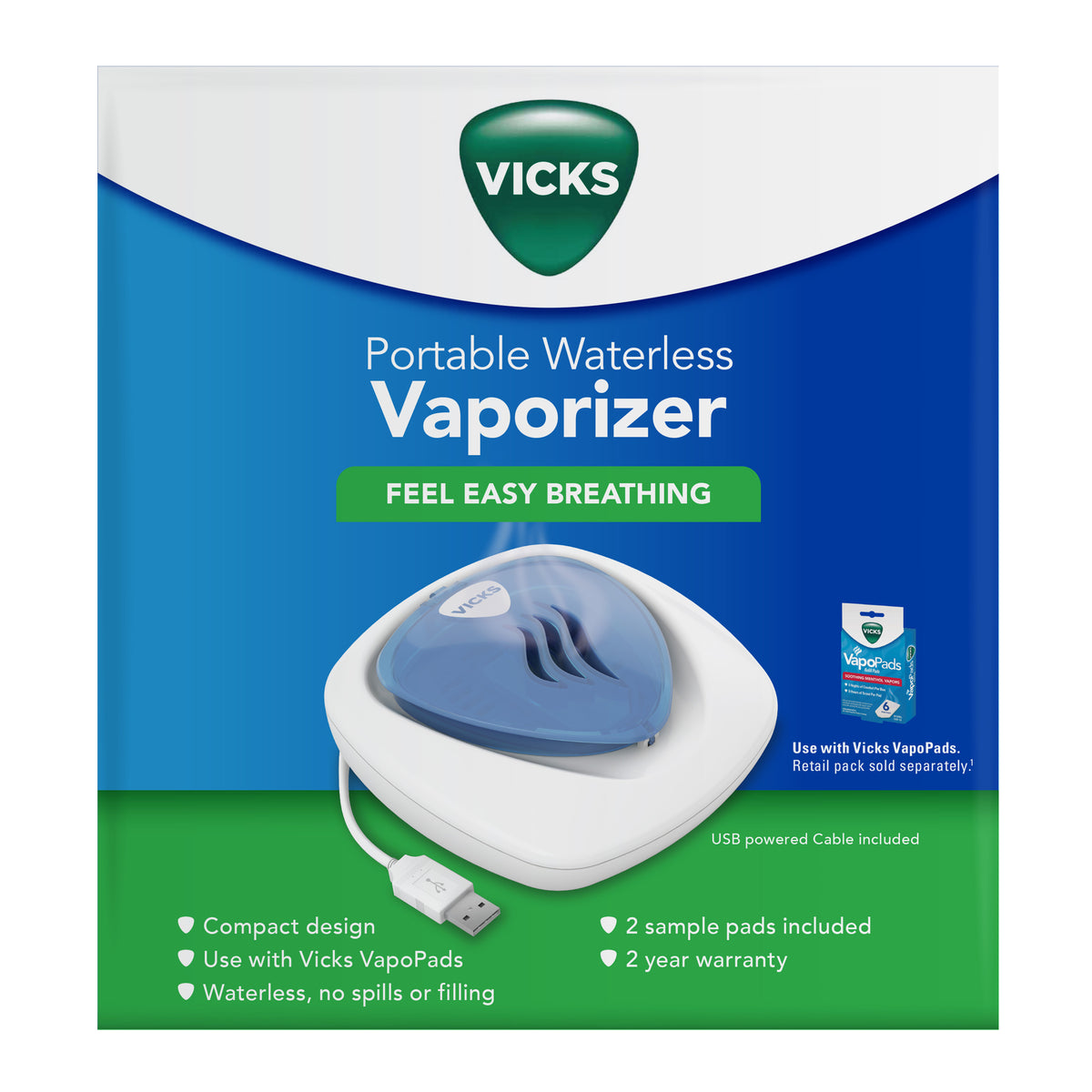 VICKS Portable Waterless Vaporizer