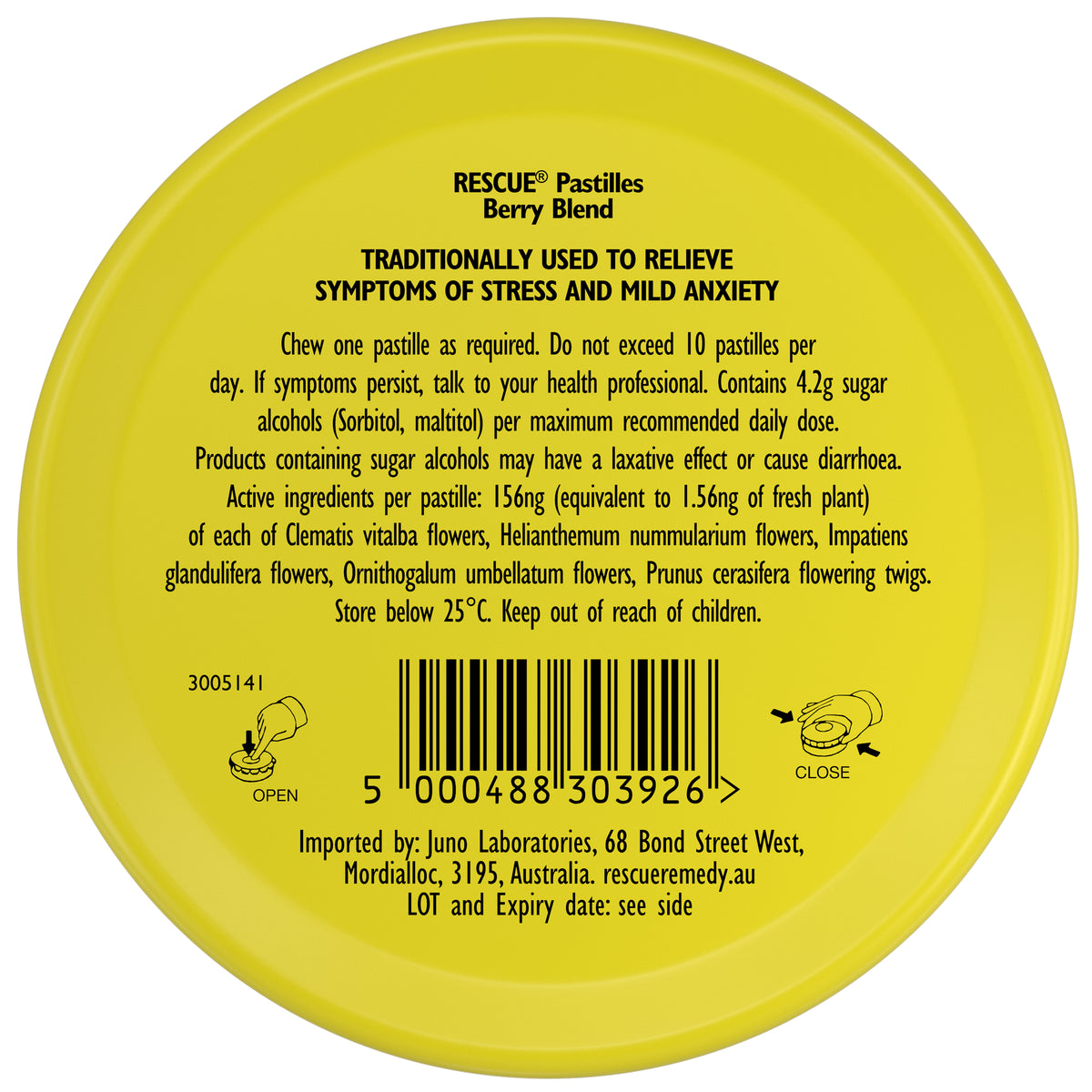 BACH Rescue Pastilles Bry Bln 50g
