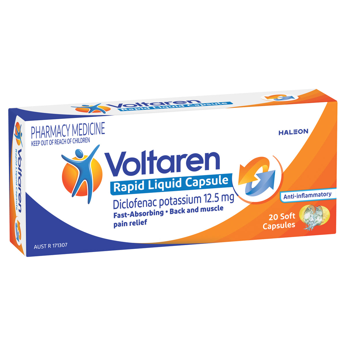 Voltaren Rapid Pain Relief 12.5 mg Liquid Capsules 20s