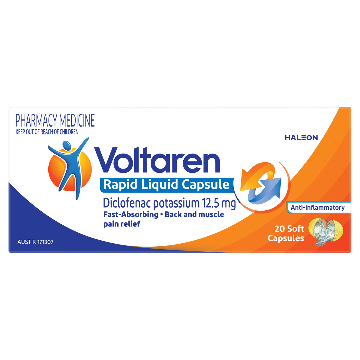 Voltaren Rapid Pain Relief 12.5 mg Liquid Capsules 20s