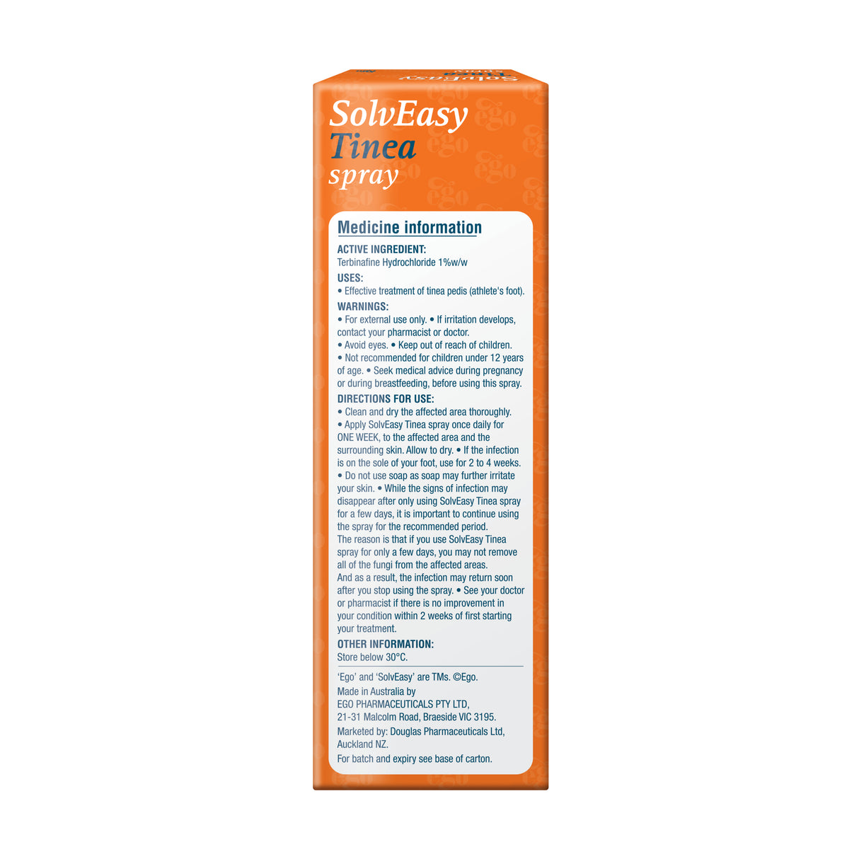 Ego SolvEasy Tinea Spray 16ml