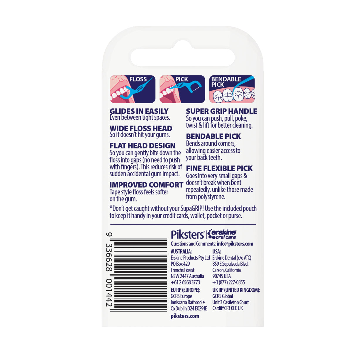 Piksters SupaGRIP™ Floss Picks 20pk