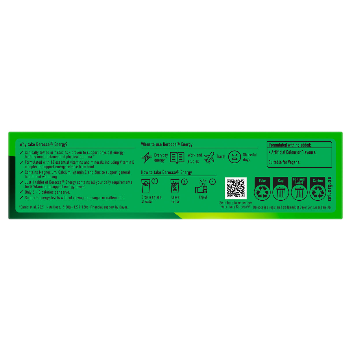 Berocca Energy Pinelime Crush Tablets 15s