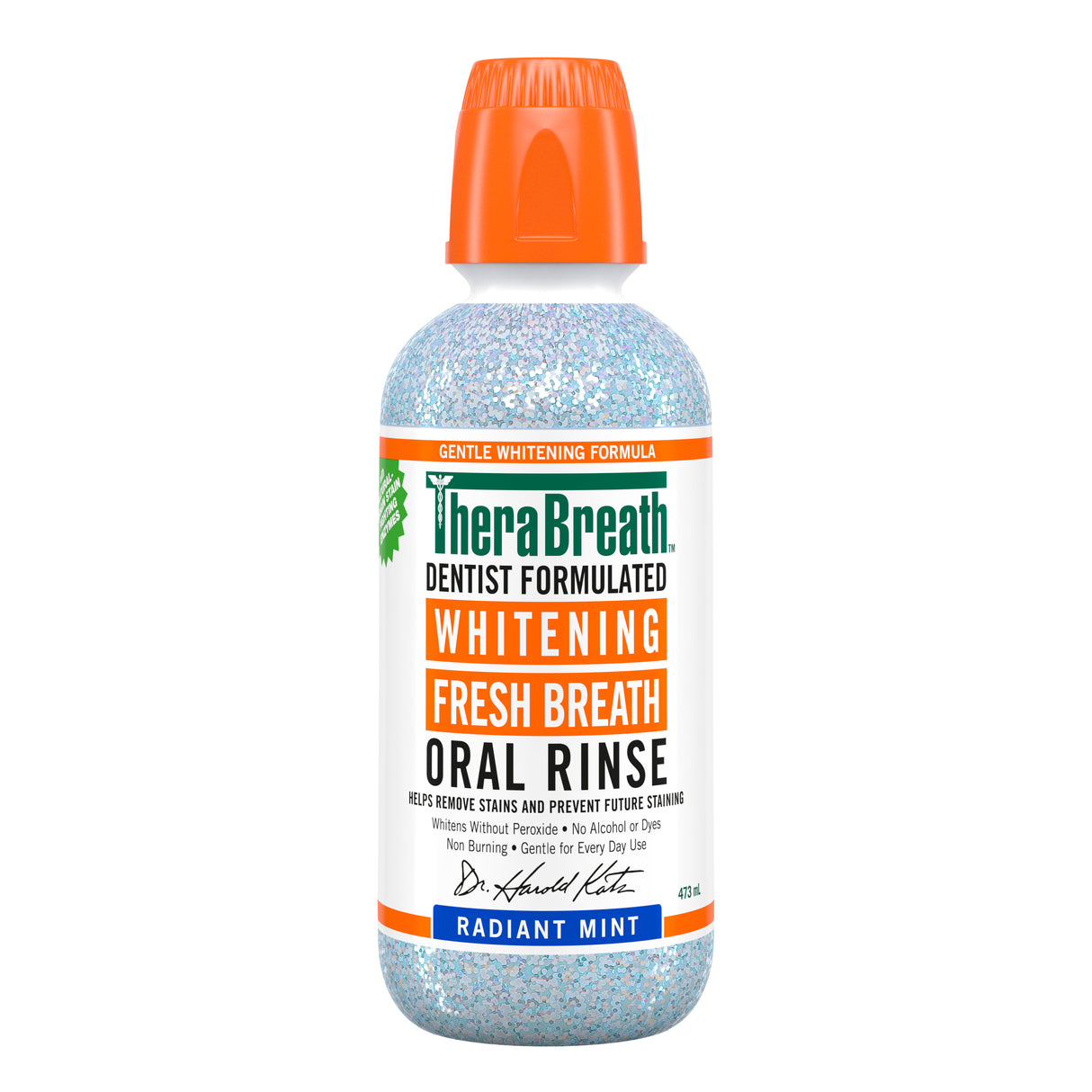 TheraBreath Oral Rinse Whiten 473ml