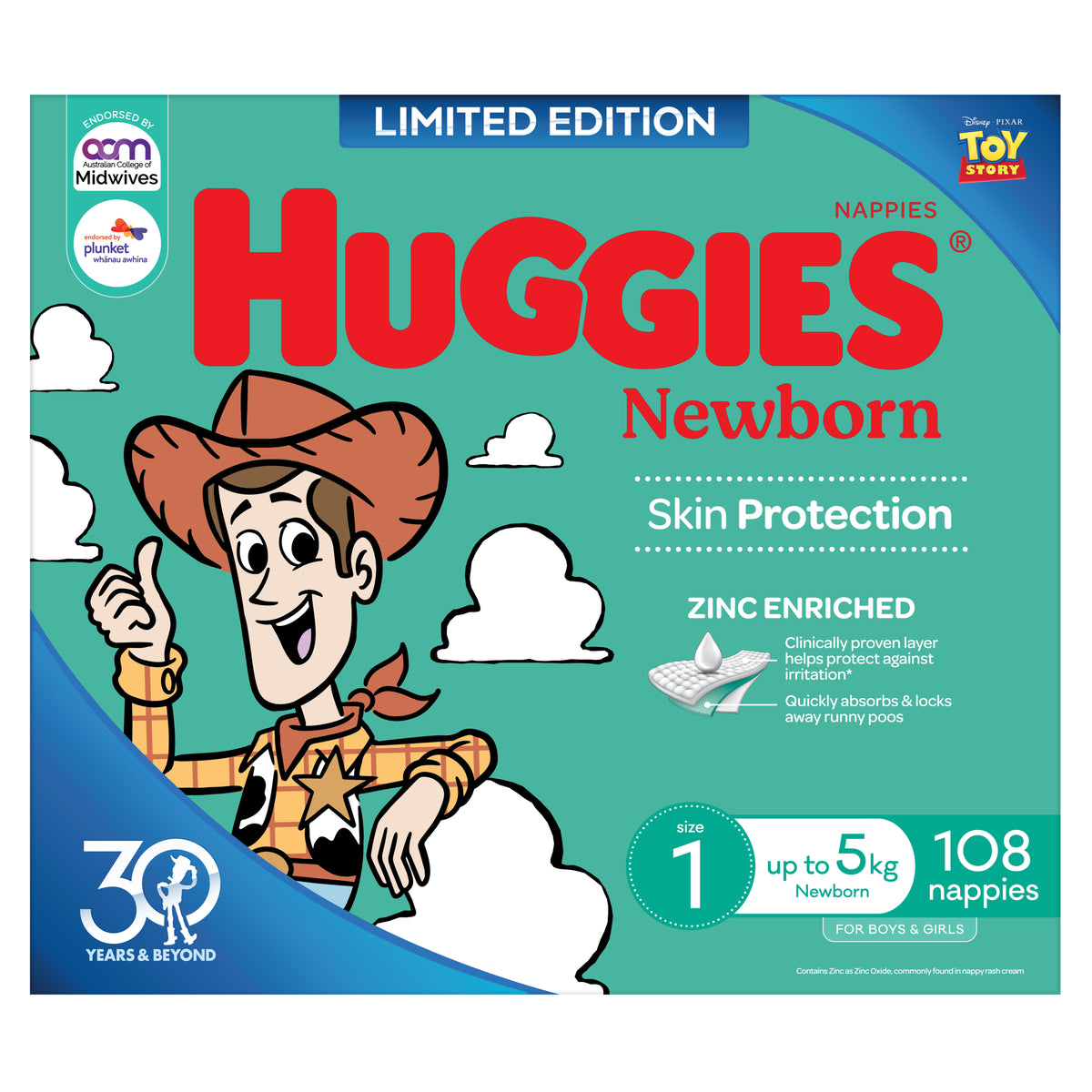 HUGGIES Nappy Ultimate Newborn 108pk