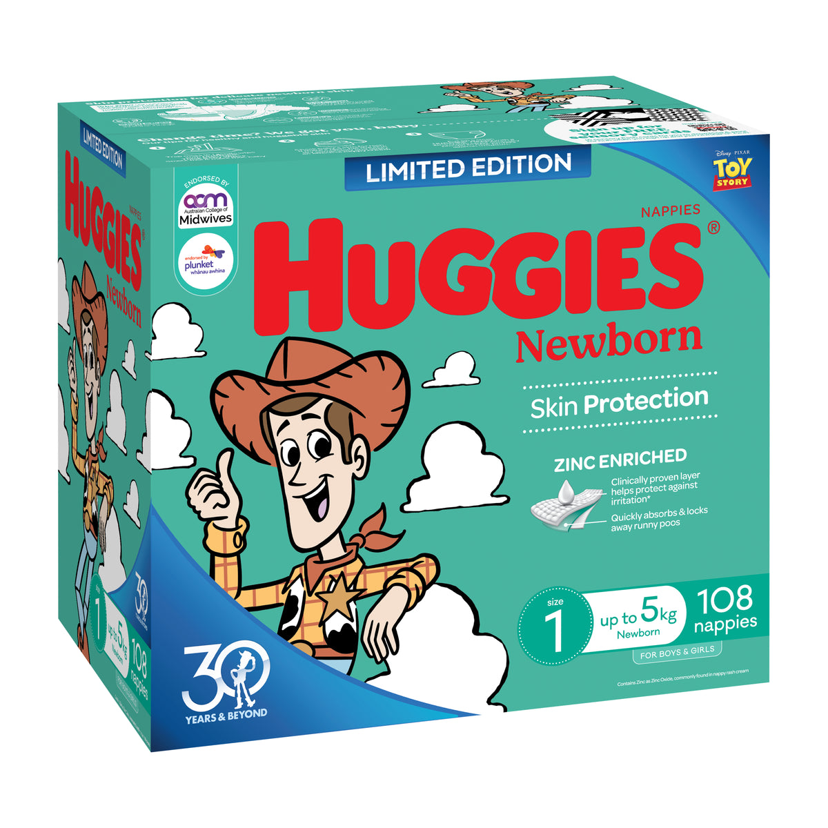 HUGGIES Nappy Ultimate Newborn 108pk