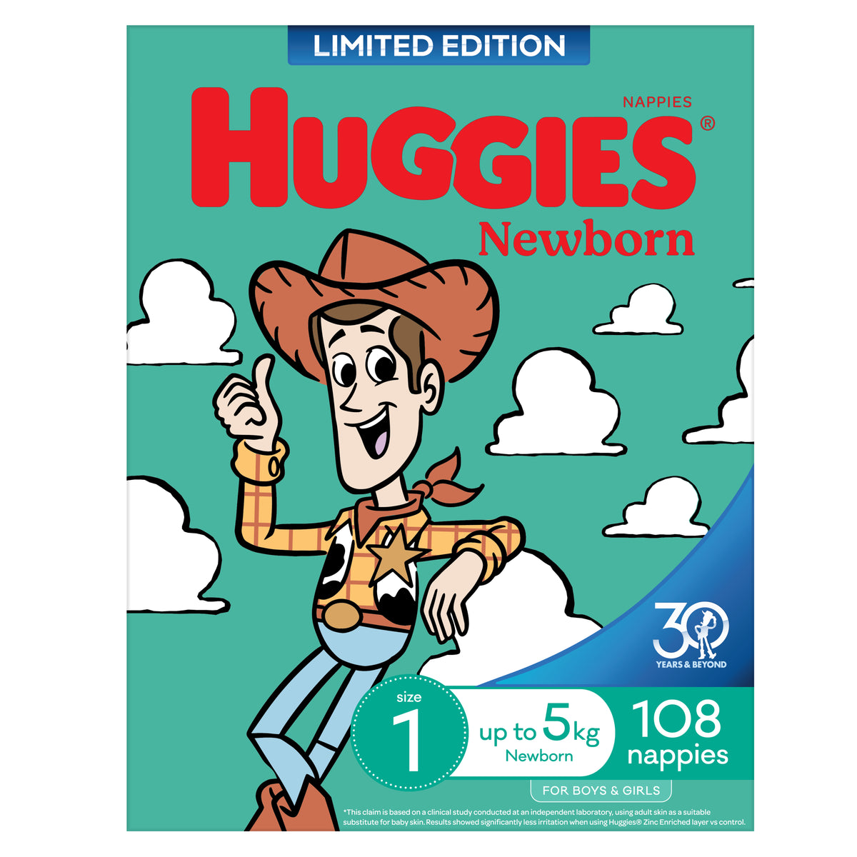HUGGIES Nappy Ultimate Newborn 108pk