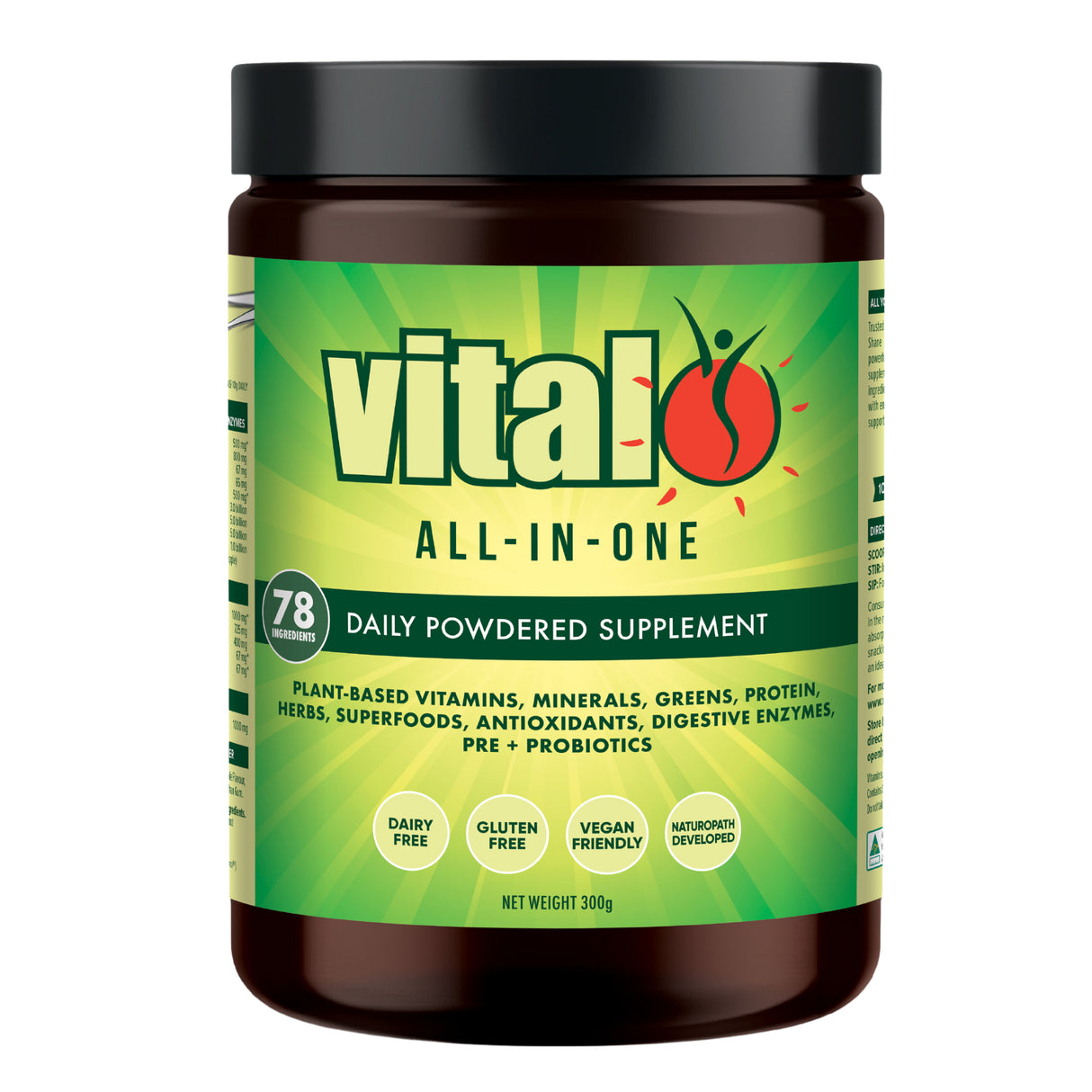 Vital All-In-One 300g Probiotic Daily Vitamin Supplement