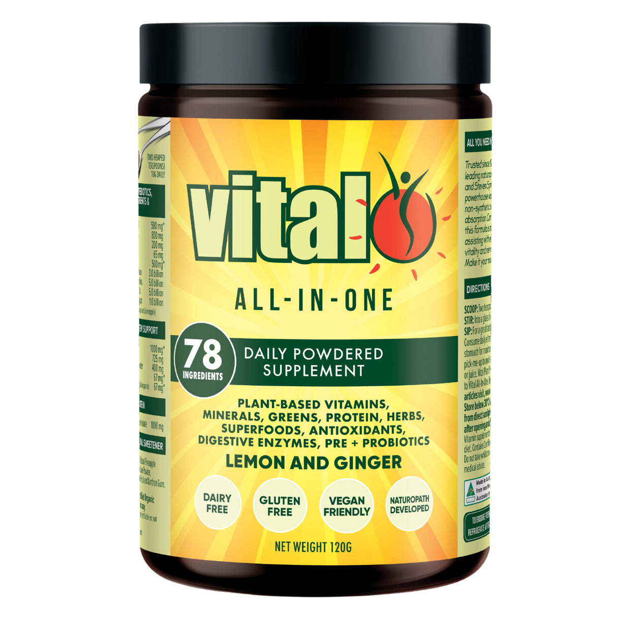 Vital All-In-One Lemon&Ginger 120g