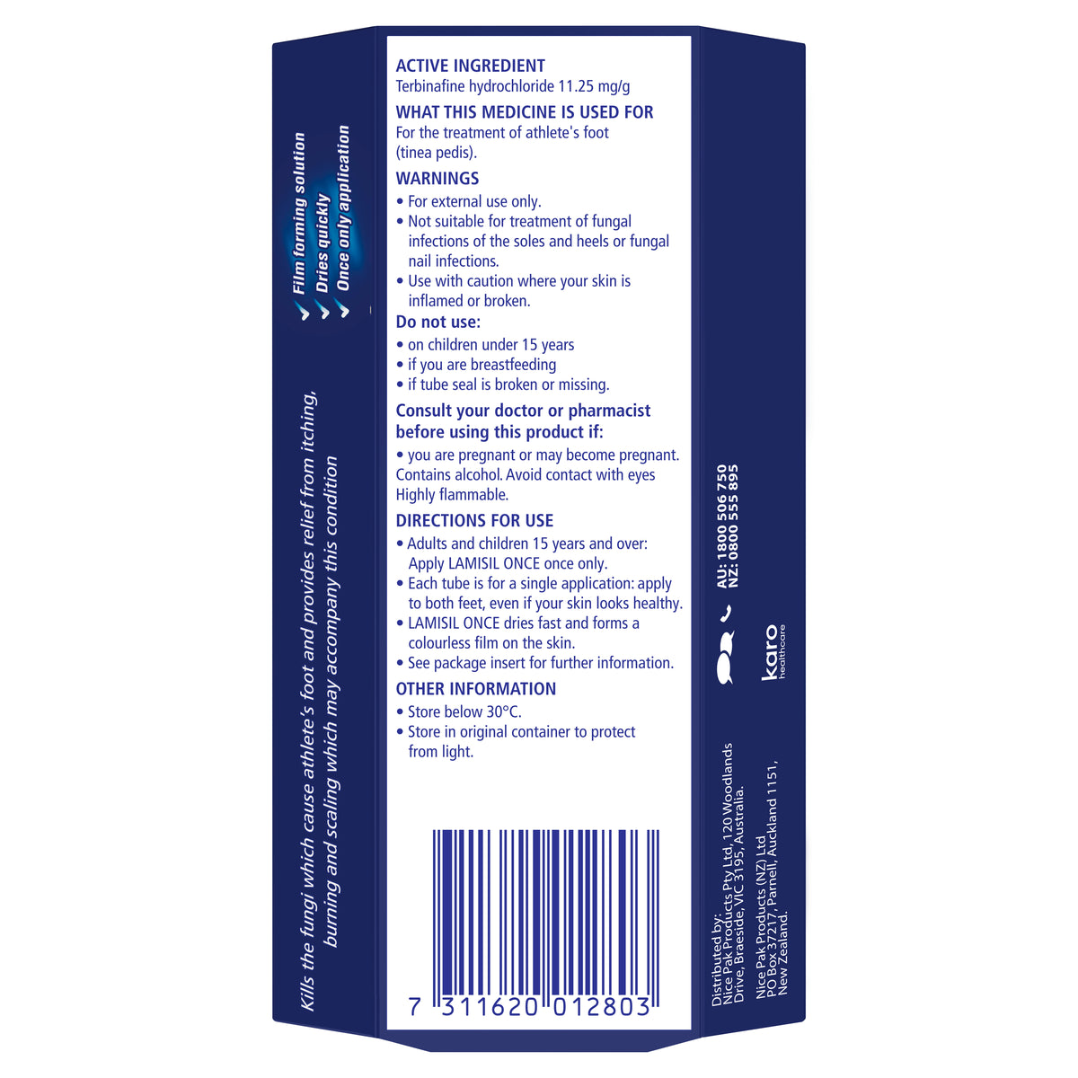 Lamisil Once Film Forming Solution, For Athlete's Foot, 4g