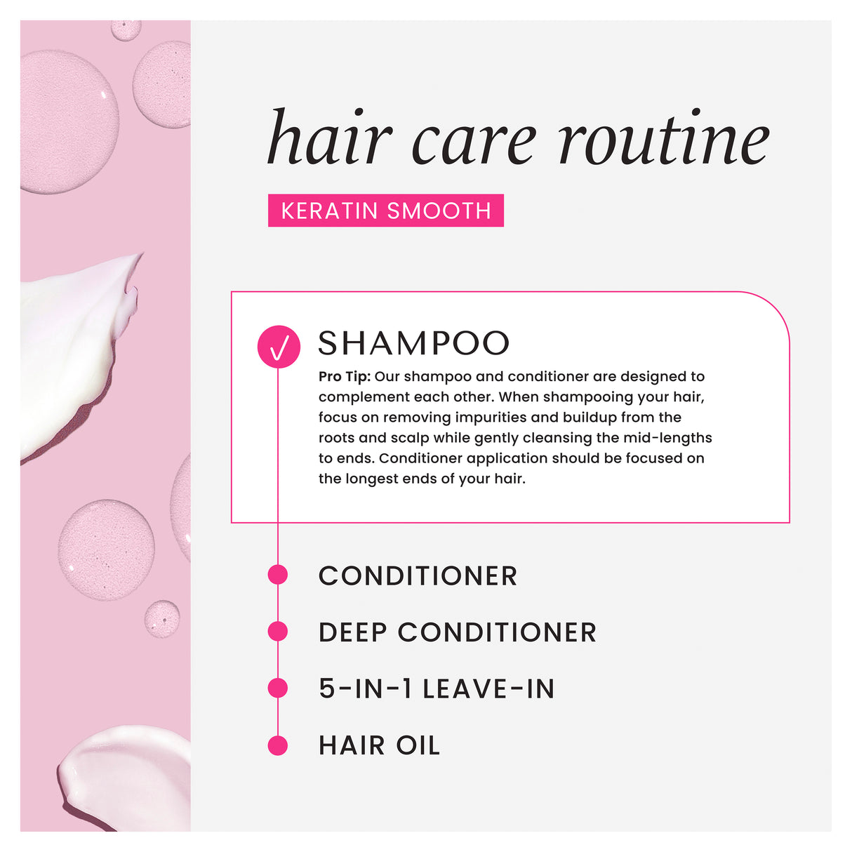 Hask Keratin Protein Smoothing Shampoo 355ml