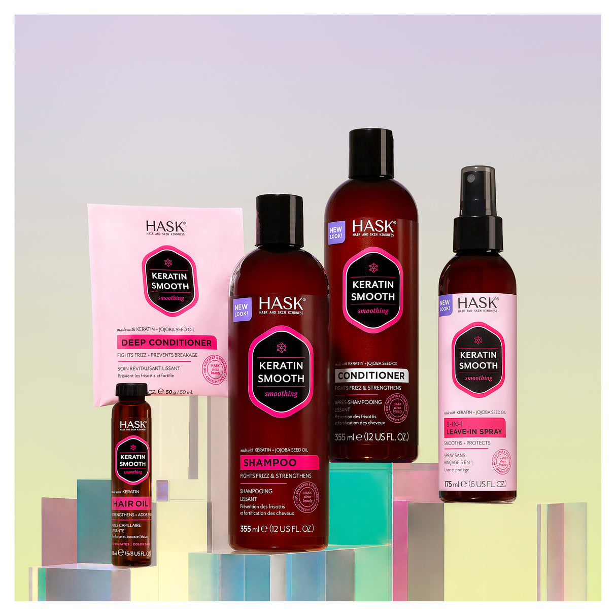 Hask Keratin Protein Smoothing Shampoo 355ml