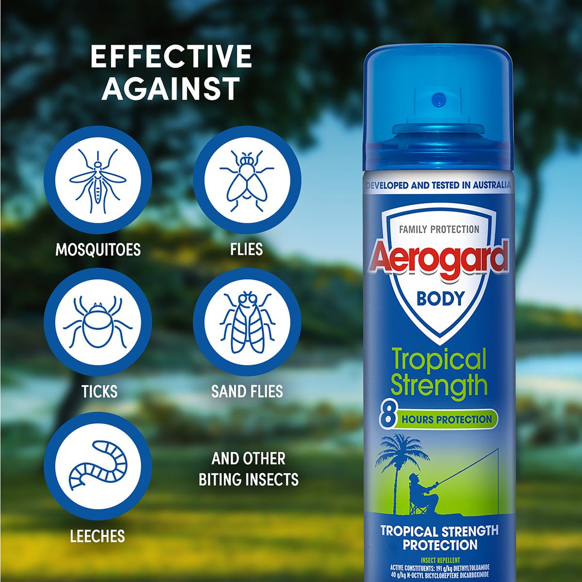 Aerogard Tropical Strength Insect Repellent Aerosol Spray 150 g