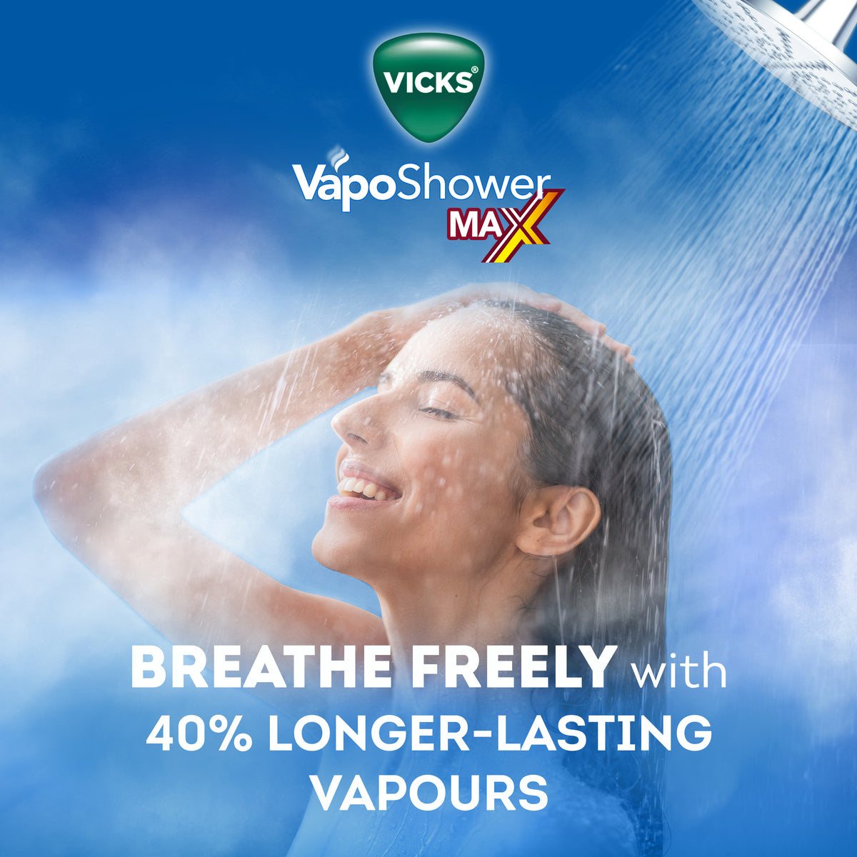 VICKS Vaposhower Max 4pk