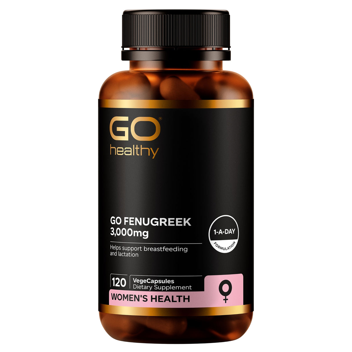 GO Healthy GO Fenugreek Supplement 3,000mg 120 VCaps