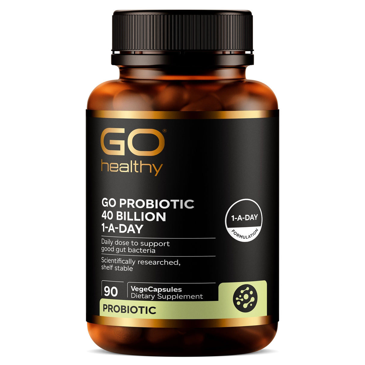 GO Healthy GO Probiotic 40 Billion Probiotic Supplement 90 Vcaps