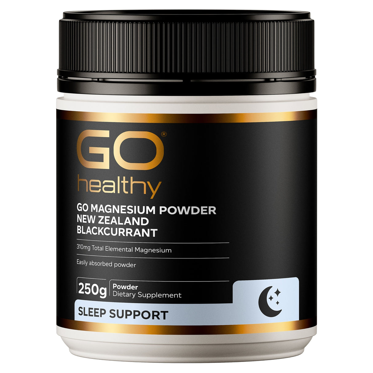 GO Healthy GO Magnesium Powder Supplement Blackcurrant 250g
