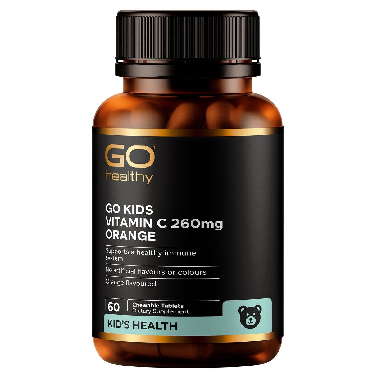 GO Healthy GO Kids Vitamin C Chewable Tablets 260mg Orange