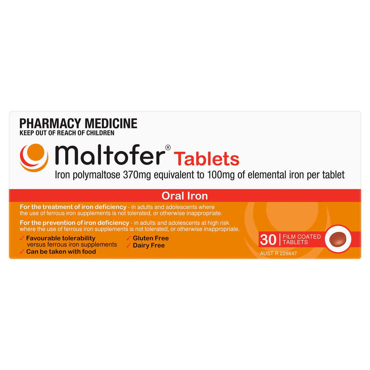 Maltofer Iron 370 mg 30 Tablets