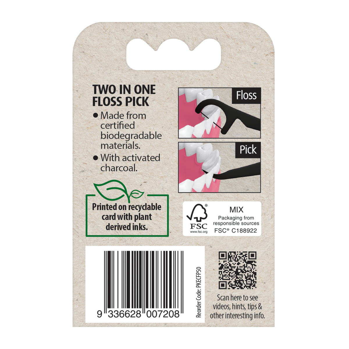 PIKSTERS Eco Floss Picks 50pk
