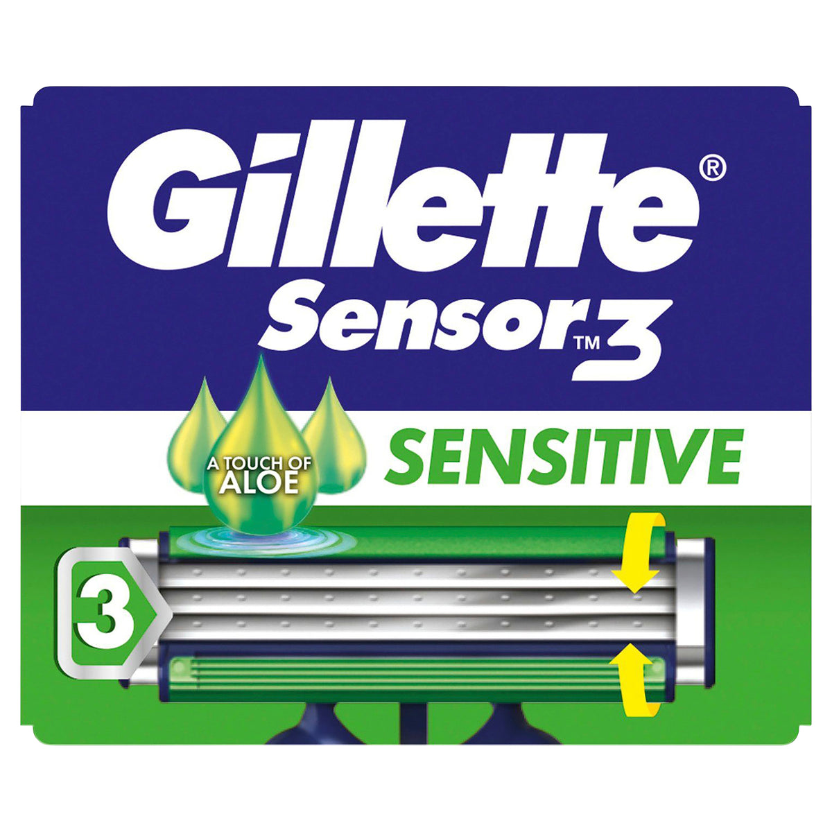 Gillette Sensor 3 Disp Sensitive 4pk