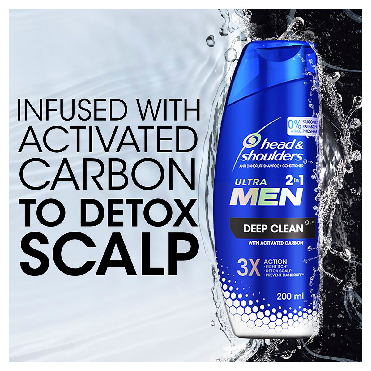 Head & Shoulders Ultra Men 2in1 Deep Clean Shampoo 400ml