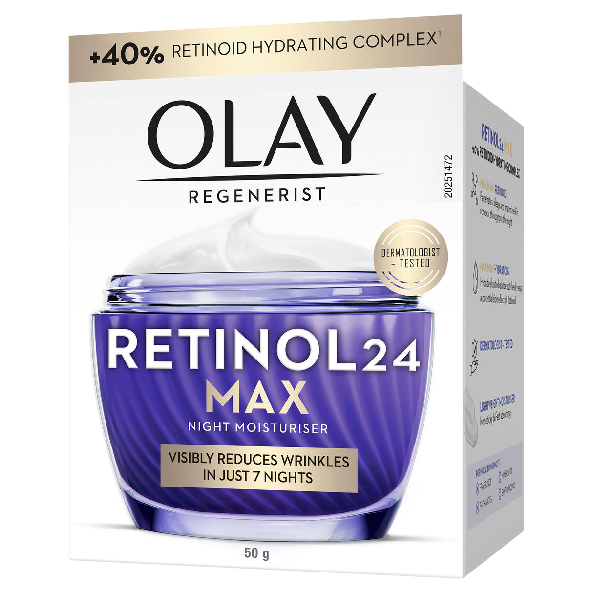 OLAY Regenerist Retinol24 Max Moisturiser 50g