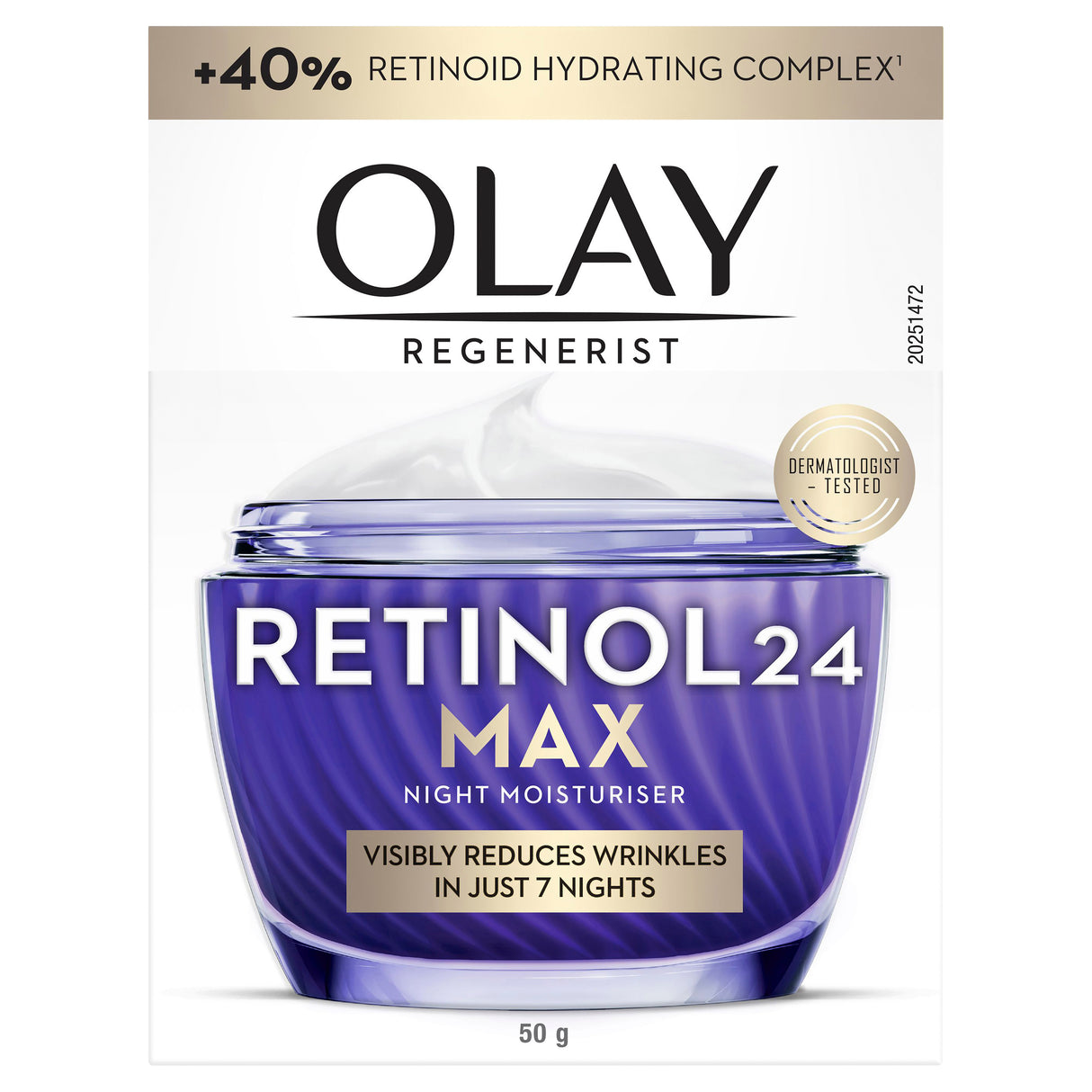 OLAY Regenerist Retinol24 Max Moisturiser 50g