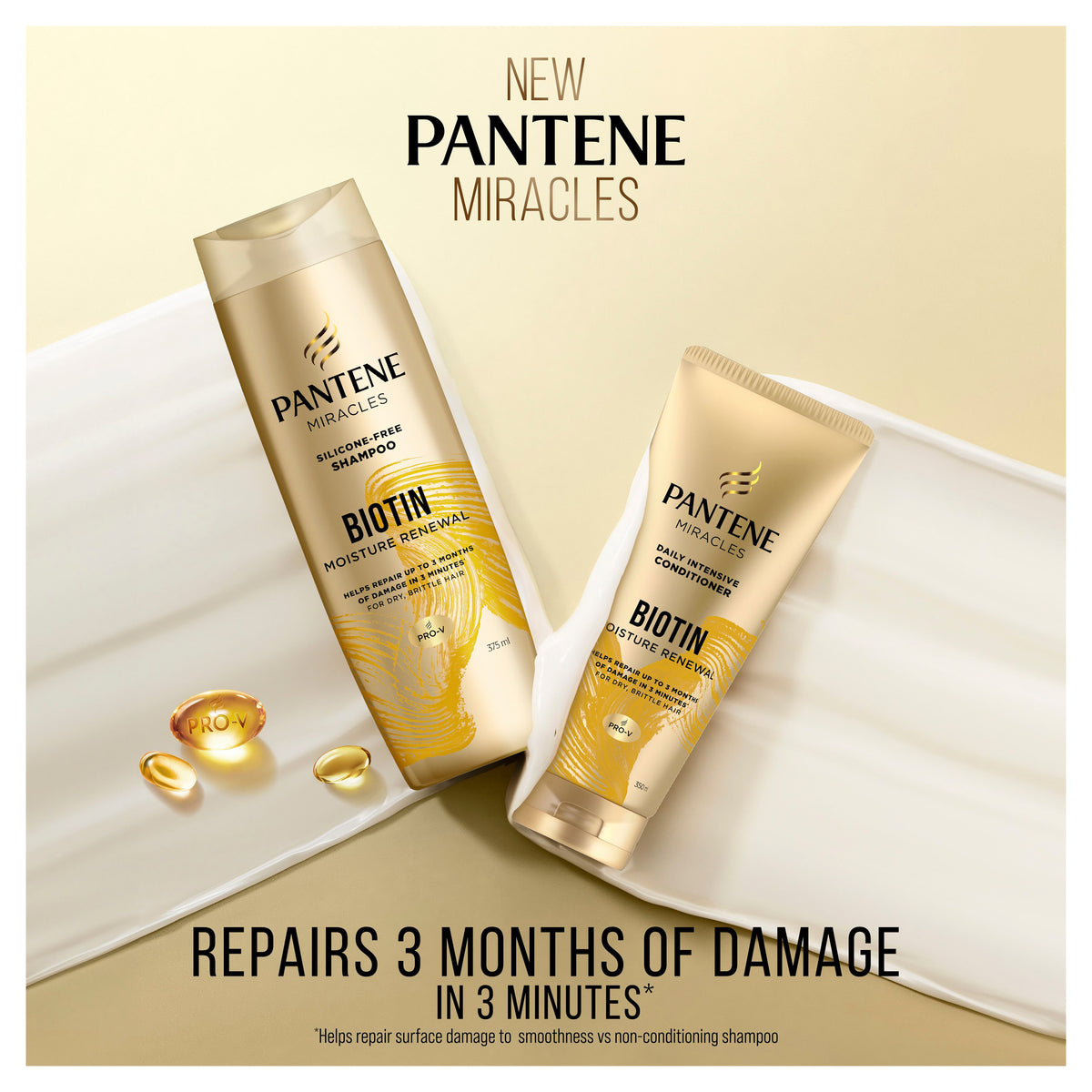 Pantene 3MM Biotin Moisture Renew Conditioner 350ml
