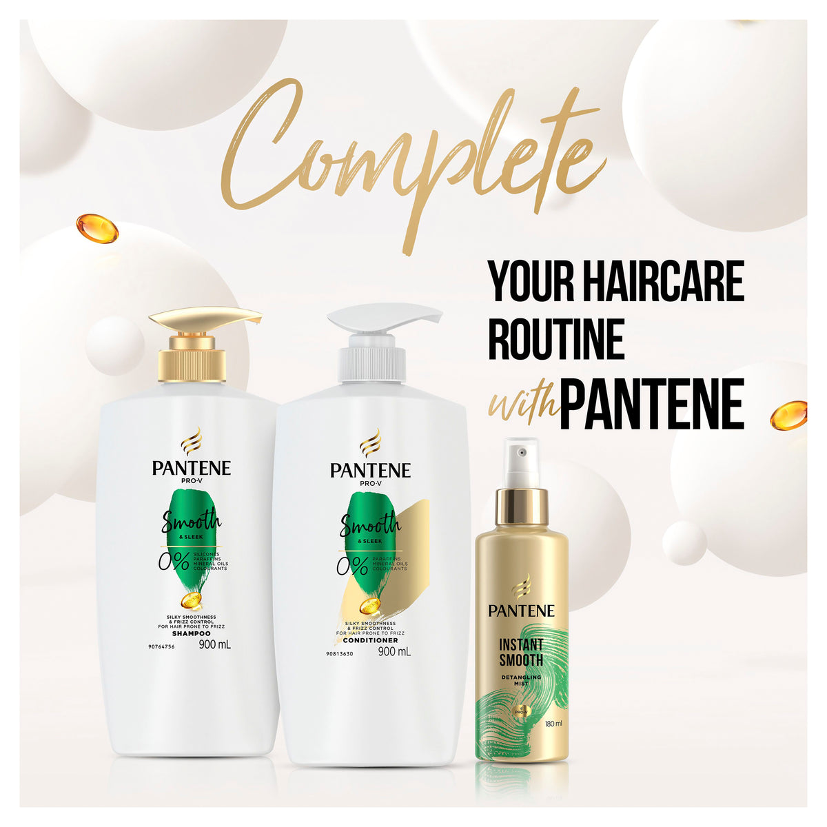 Pantene Smooth & Sleek Conditioner 375ml