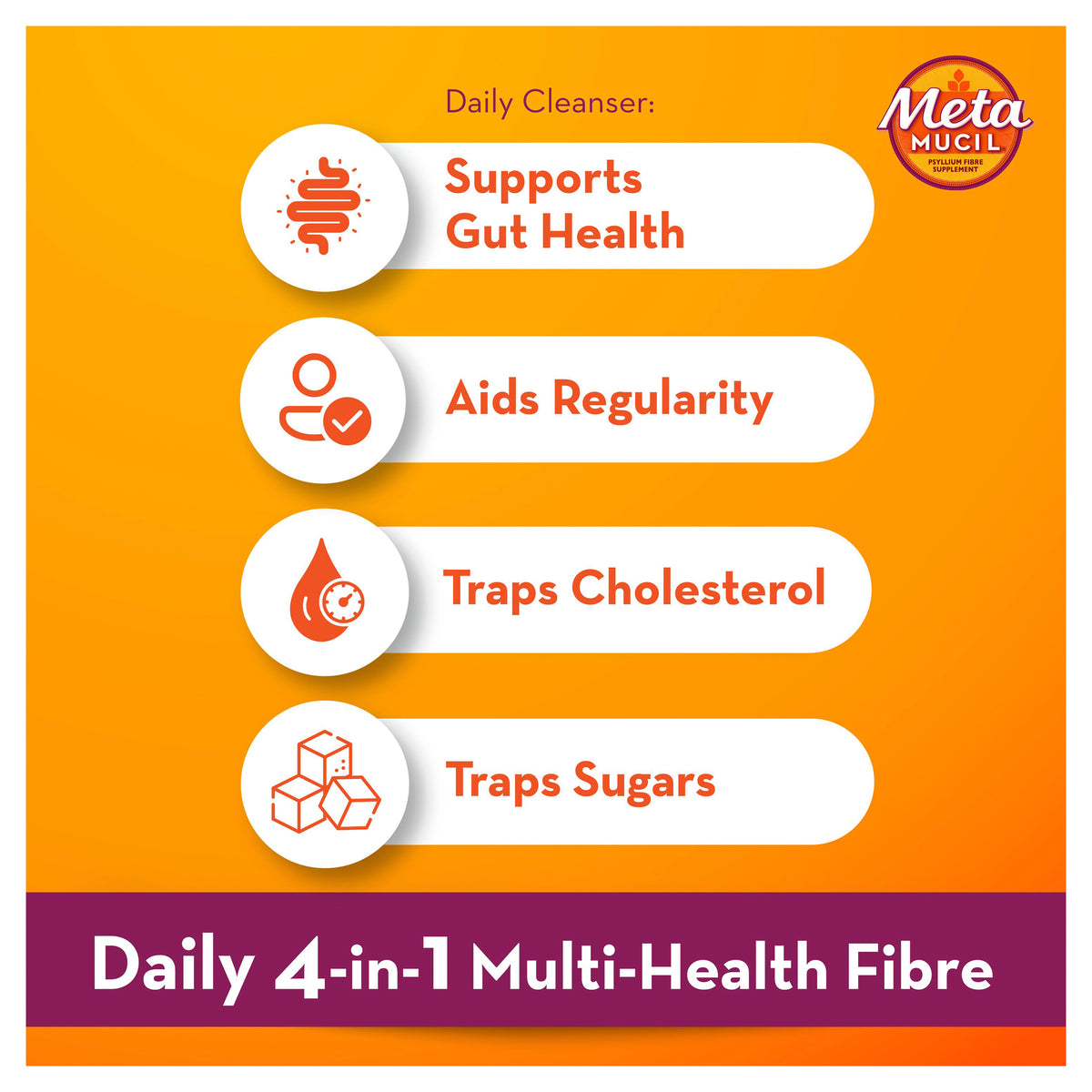 METAMUCIL Fibre Supplement Capules 160 caps