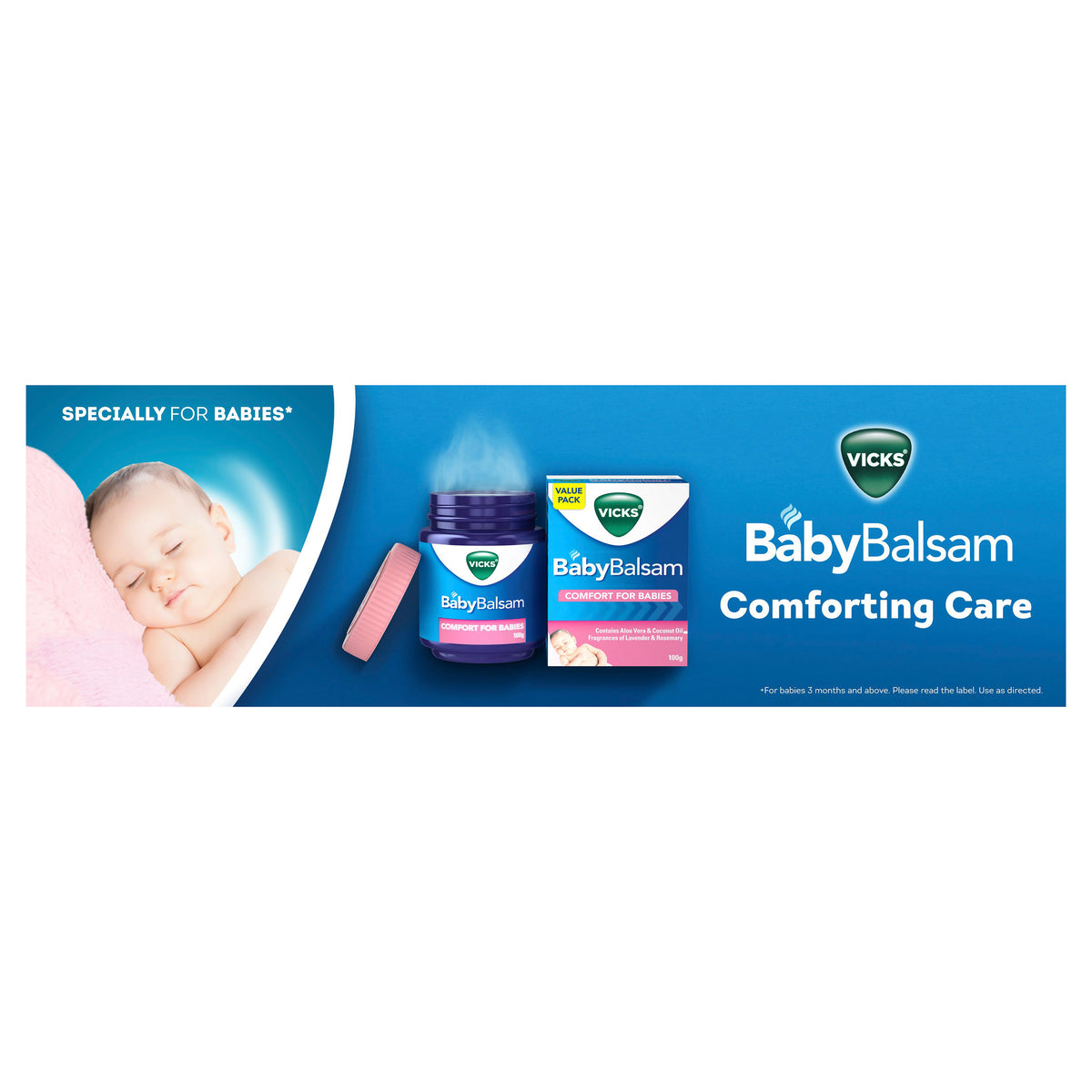 Vicks Baby Balsam Decongestant Rub 100g